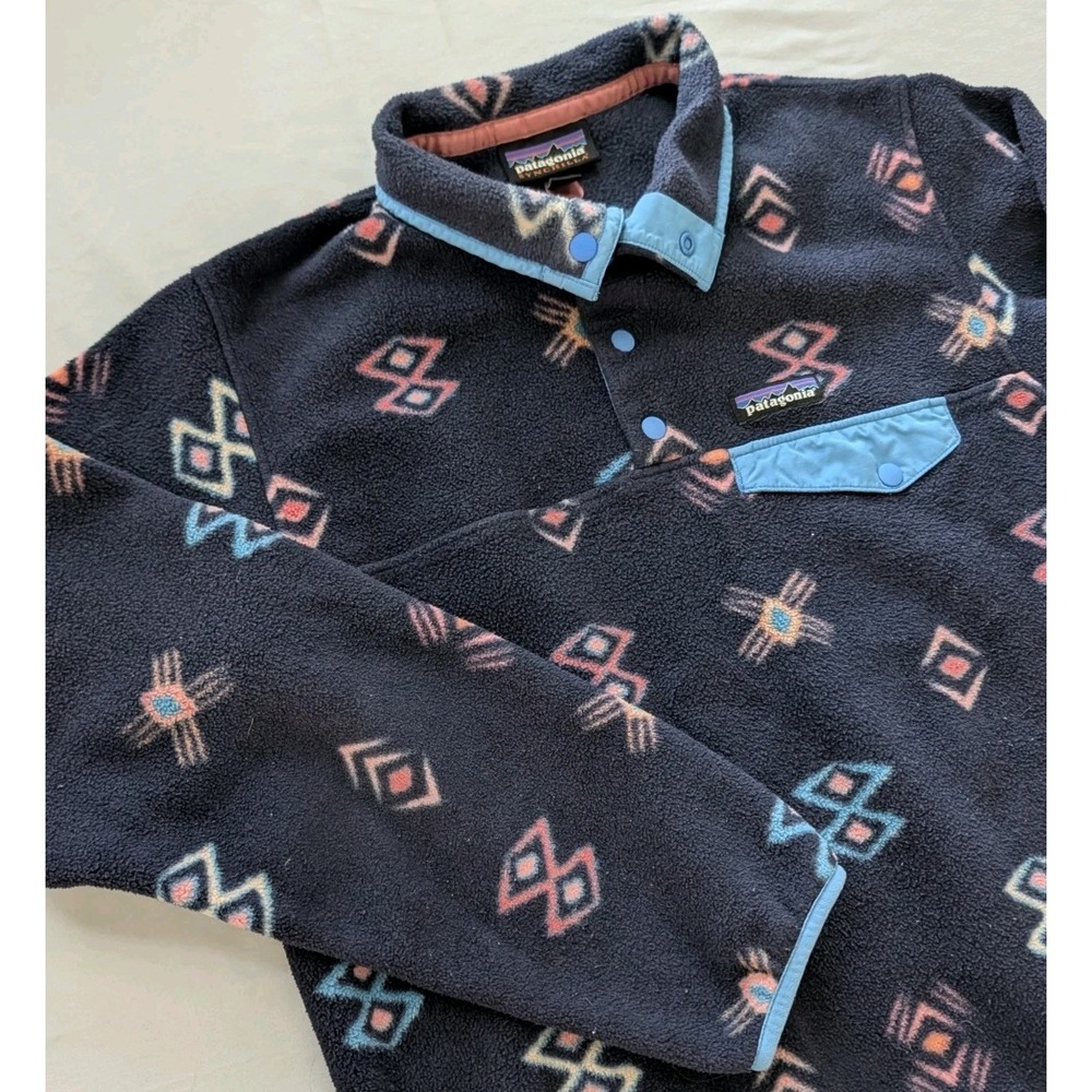 Patagonia Lightweight Synchilla Snap-T Fleece Pullover Tribal NativeWomen's Med